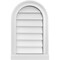 Ekena Millwork Round Top Surface Mount PVC Gable Vent w/ 2"W x 2"P Brickmould Sill Frame, 14"W x 22"H GVPRT14X2203SN - alternate 1